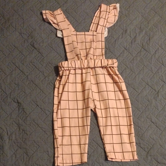 SHEIN Other - Pink Checkered Overalls